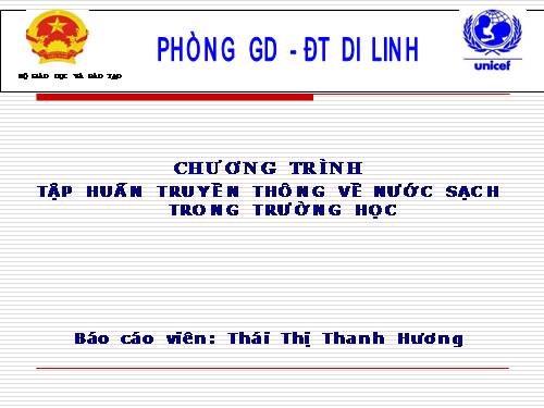 nuoc sach va moi truong