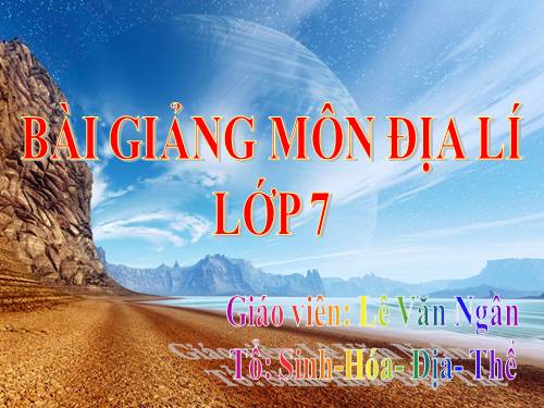 Bài 19. Môi trường hoang mạc