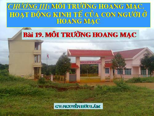 Bài 19. Môi trường hoang mạc