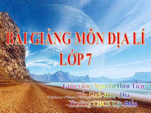 Bài 19. Môi trường hoang mạc