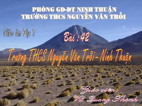 Bài 42. Thiên nhiên Trung và Nam Mĩ (tiếp theo)