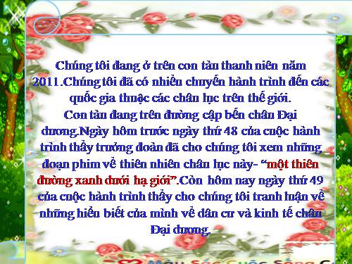 Bài 49. Dân cư và kinh tế châu Đại Dương