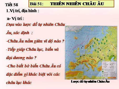 Bài 51. Thiên nhiên châu Âu