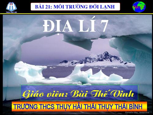 Bài 21. Môi trường đới lạnh