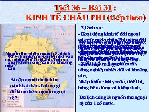 Bài 31. Kinh tế châu Phi (tiếp theo)