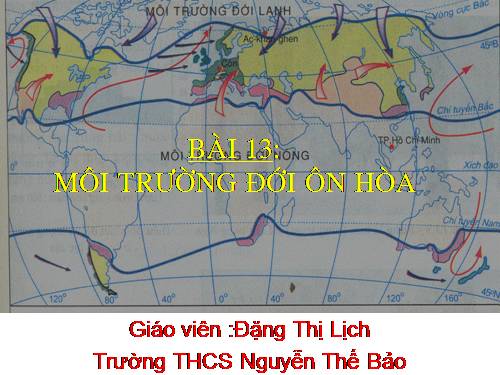 Bài 13. Môi trường đới ôn hòa