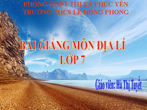 Bài 20. Hoạt động kinh tế của con người ở hoang mạc