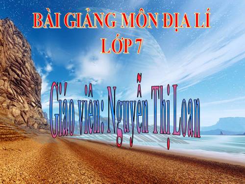 Bài 20. Hoạt động kinh tế của con người ở hoang mạc