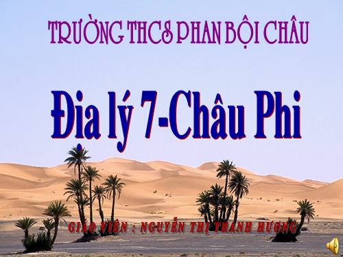 Bài 26. Thiên nhiên châu Phi