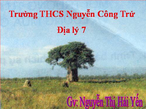 Bài 27. Thiên nhiên châu Phi (tiếp theo)