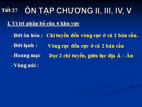 On Tap Chuong II, III, IV, V