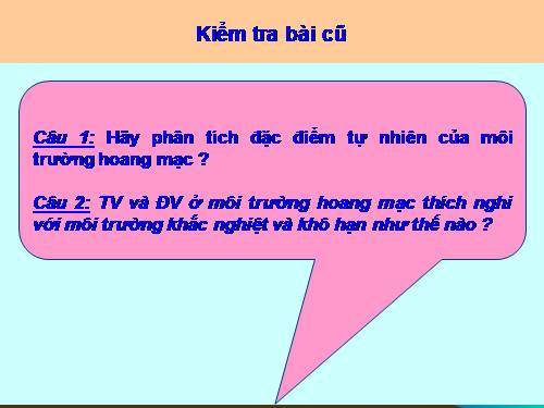 Bài 20. Hoạt động kinh tế của con người ở hoang mạc