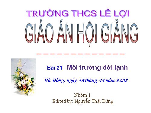 Bài 21. Môi trường đới lạnh