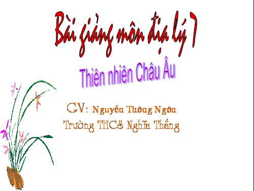 Bài 51. Thiên nhiên châu Âu