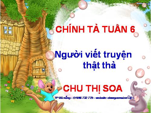 Tuần 6. Nghe-viết: Người viết truyện thật thà