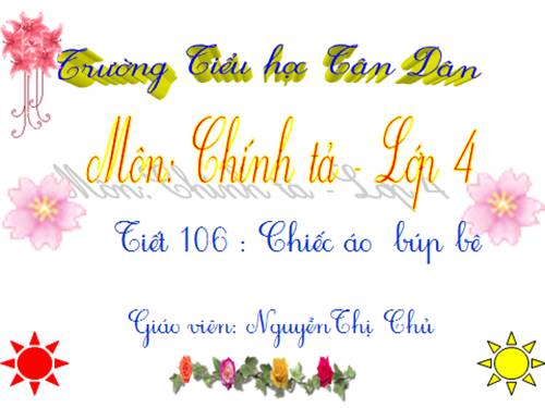 Tuần 14. Nghe-viết: Chiếc áo búp bê