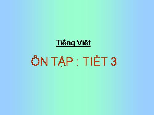 Tuần 10. Ôn tập Giữa Học kì I