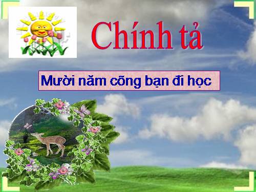 Tuần 2. Nghe-viết: Mười năm cõng bạn đi học