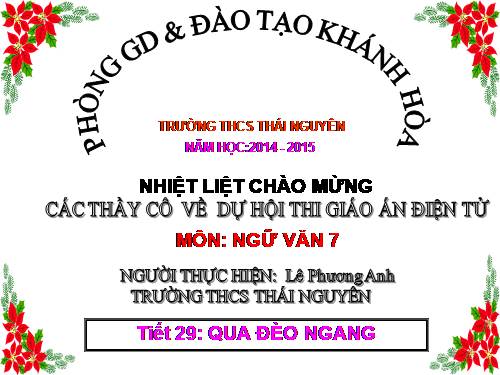 Bài 8. Qua Đèo Ngang