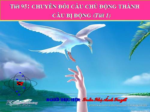 Bài 23. Chuyển đổi câu chủ động thành câu bị động