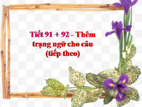 Bài 22. Thêm trạng ngữ cho câu (tiếp theo)