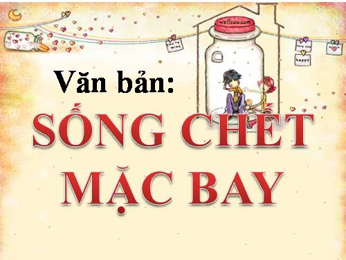 Bài 26. Sống chết mặc bay