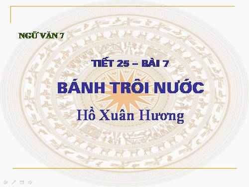 Bài 7. Bánh trôi nước