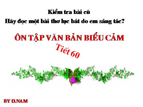 Bài 14. Ôn tập văn bản biểu cảm