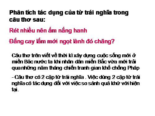 Bài 10. Từ trái nghĩa