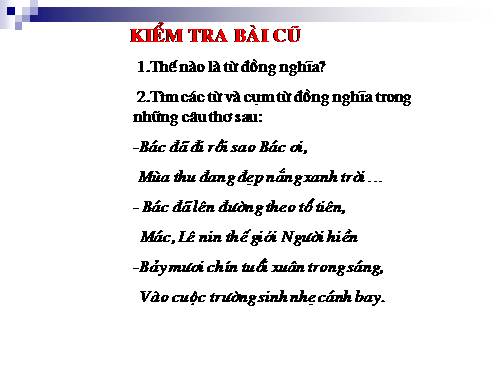 Bài 10. Từ trái nghĩa