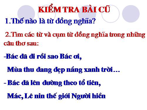 Bài 10. Từ trái nghĩa