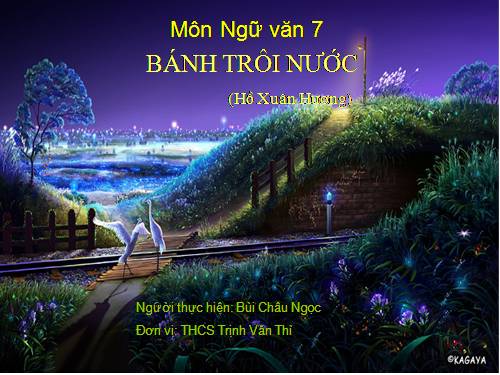 Bài 7. Bánh trôi nước