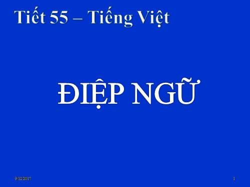 Bài 13. Điệp ngữ