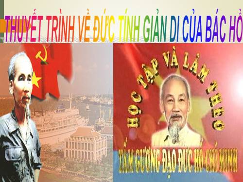 Bài 23. Đức tính giản dị của Bác Hồ