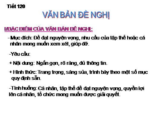 Bài 29. Văn bản đề nghị