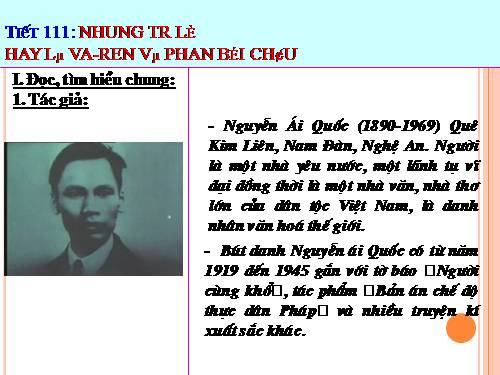 Bài 27. Những trò lố hay là Va-ren và Phan Bội Châu