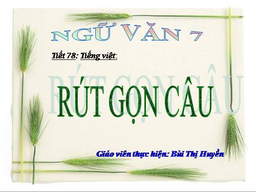 Bài 19. Rút gọn câu