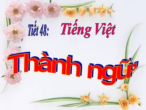 Bài 12. Thành ngữ