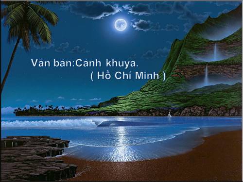 Bài 12. Cảnh khuya