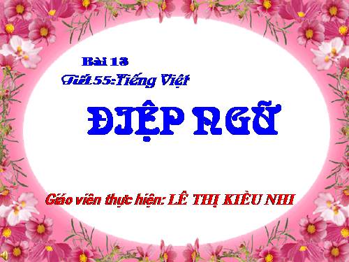 Bài 13. Điệp ngữ