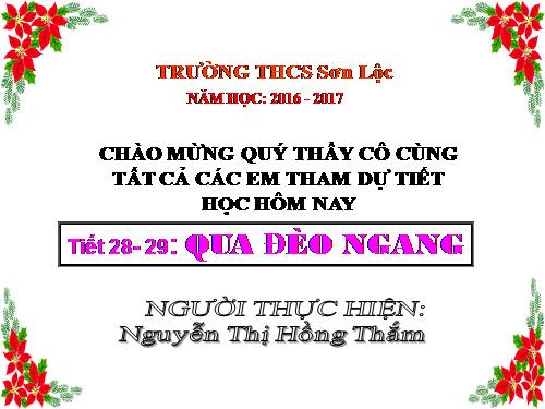 Bài 8. Qua Đèo Ngang