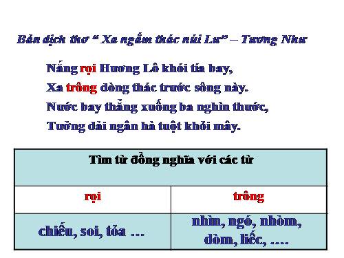 Bài 9. Từ đồng nghĩa