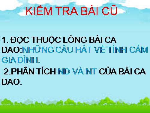 Bài 3. Những câu hát về tình yêu quê hương, đất nước, con người