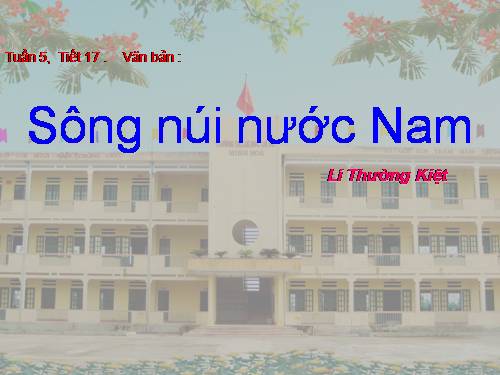 Bài 5. Sông núi nước Nam (Nam quốc sơn hà)