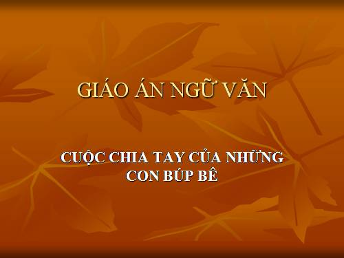 Bài 2. Cuộc chia tay của những con búp bê