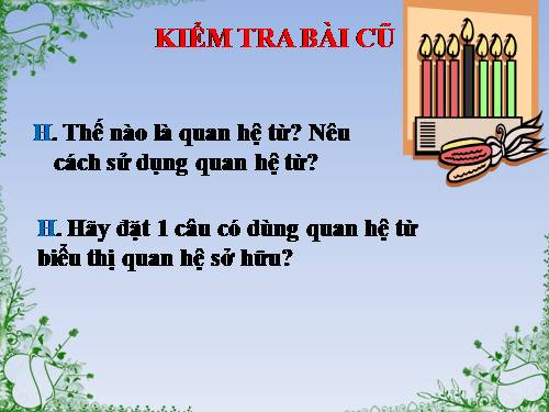 Bài 8. Chữa lỗi về quan hệ từ