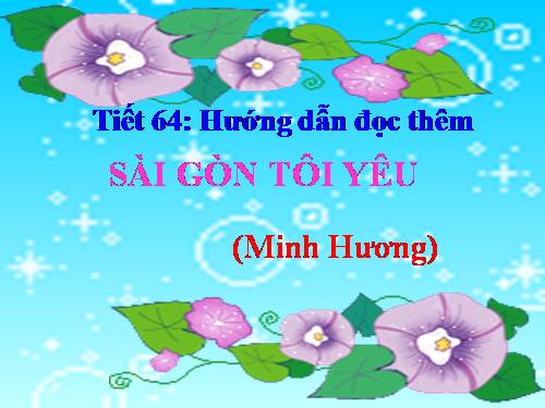 Bài 15. Sài Gòn tôi yêu