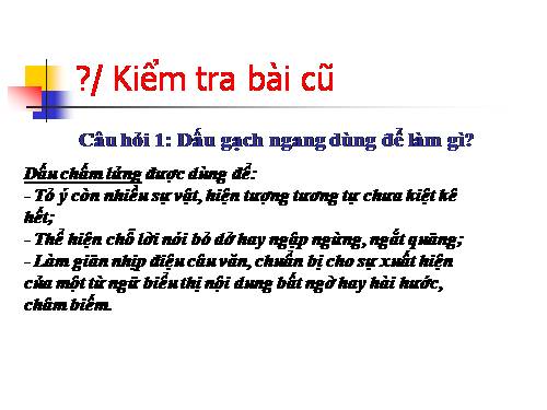 Bài 30. Dấu gạch ngang