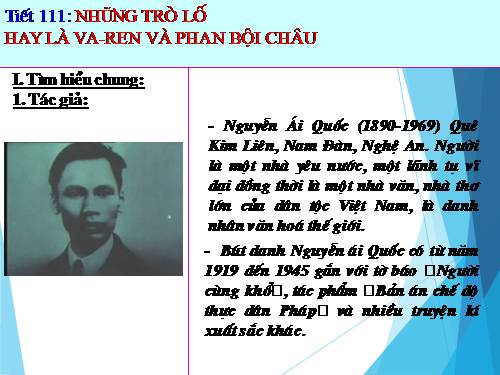 Bài 27. Những trò lố hay là Va-ren và Phan Bội Châu