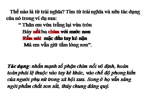 Bài 10. Từ trái nghĩa